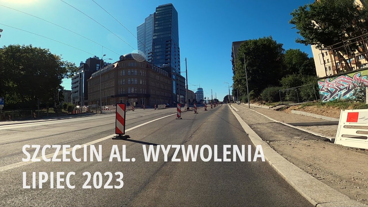[Szczecin] al. Wyzwolenia - pierwszy dzień przywrócenia ruchu ogólnego