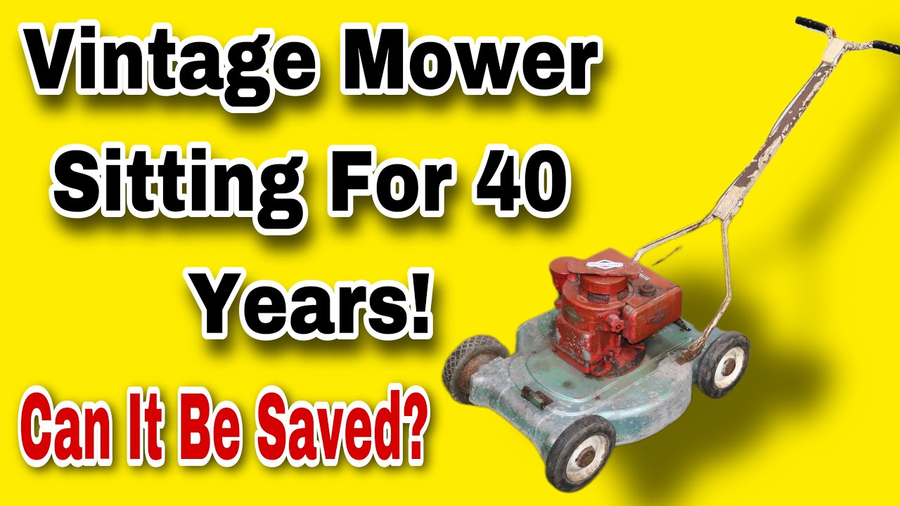 RARE 1960 Hand Crank Mower Sitting 40 Years! Can It Be Saved?