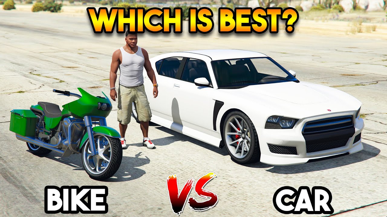 GTA 5 : BIKE VS CAR (WHICH IS BEST FRANKLIN'S VEHICLE?)