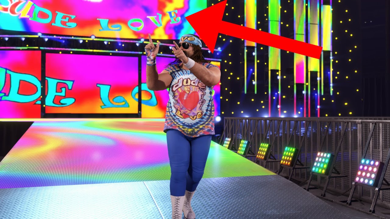 How To Get Dude Love With Titantrons,Theme Music And Name Call WWE2K22