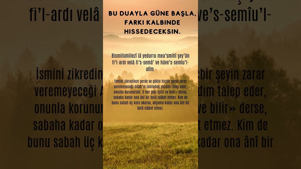 Bu duayla güne başla, farkı kalbinde hissedeceksin.  