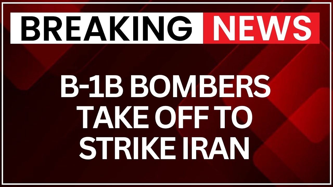 Watch: US Air Force B-1B Lancer Bombers Take Off From Israel To Strike Targets Inside Iran | NewsX