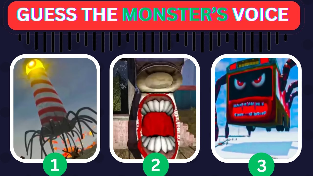 IMPOSSIBLE  Guess MONSTER&rsquo;S VOICE - Eat Monsters | LIGHTHOUSE ,BUS EATER,TOILET EATER Coffin Meme