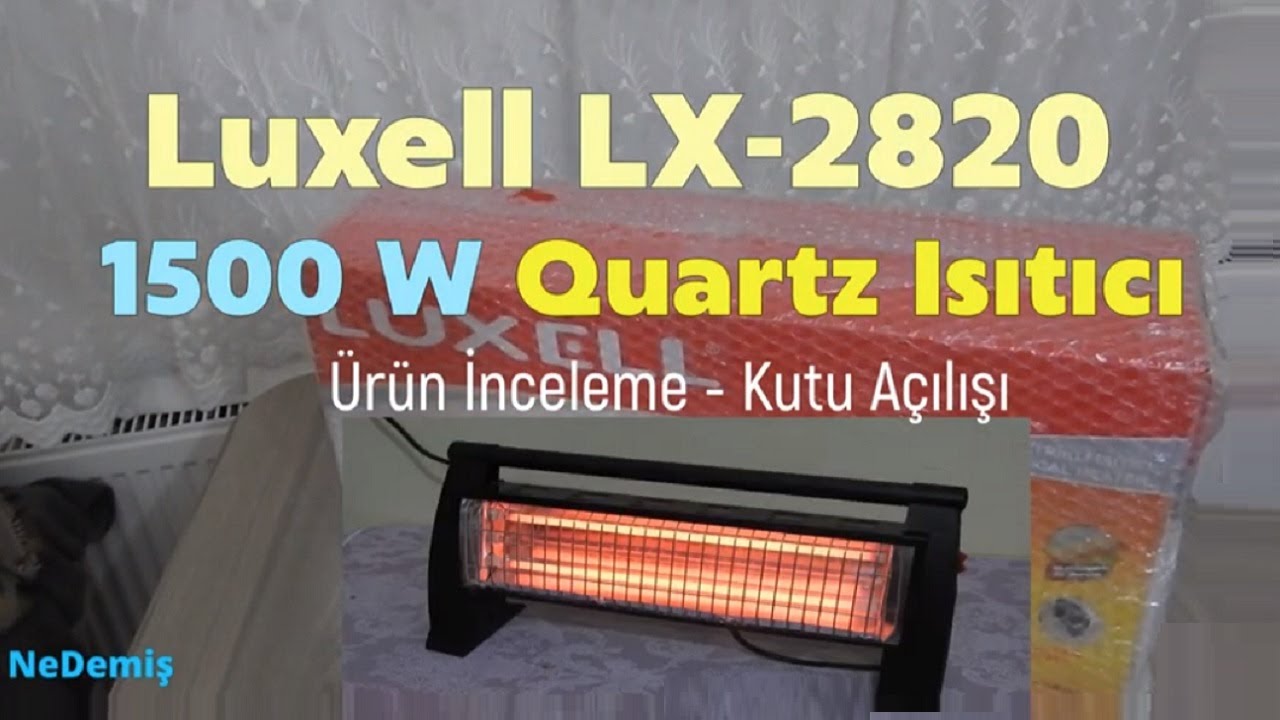 Luxell LX-2820 Quartz Isıtıcı - Elektrikli Soba - Ürün İnceleme - Kutu Açılışı
