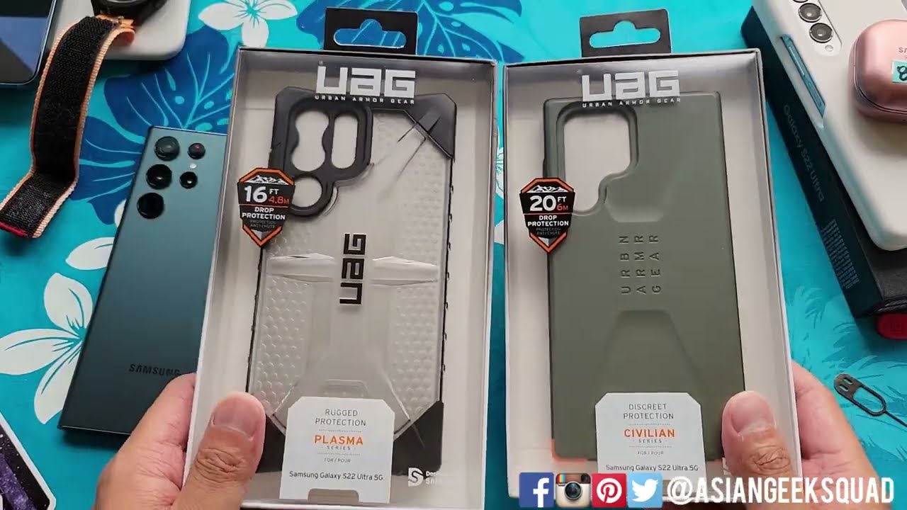 Urban Armor Gear Plasma and Civilian Case Review for the Samsung Galaxy S22 Ultra