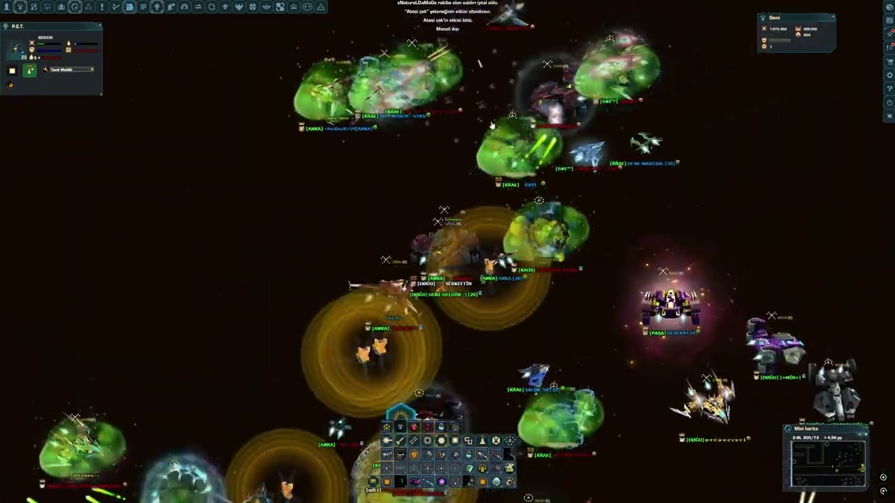 Darkorbit - HUGE TEAMFIGHT [ 50 V ? ] #1 TR2💢