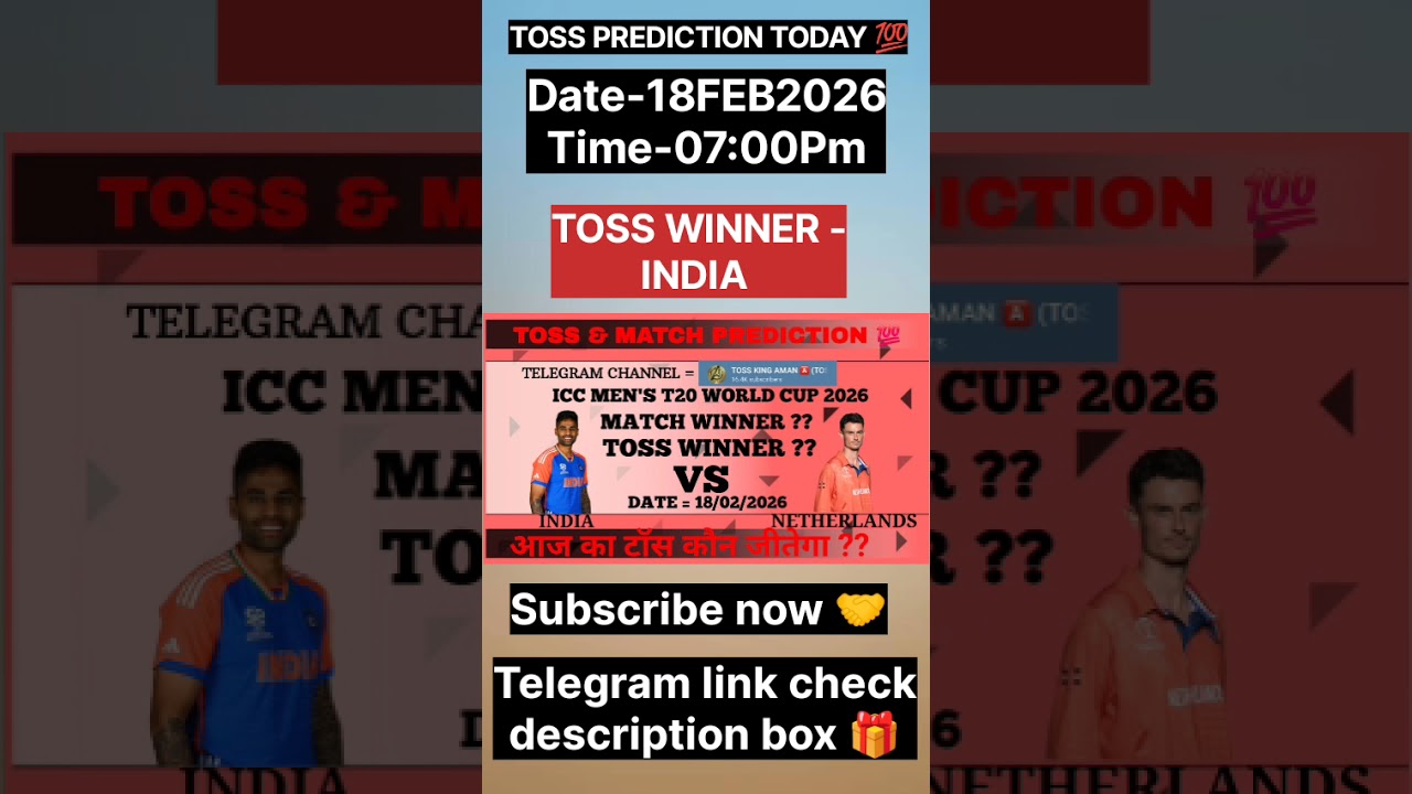 India vs Netherlands toss prediction | Ind vs Ned Today toss | Icc men's t20 world cup 2026
