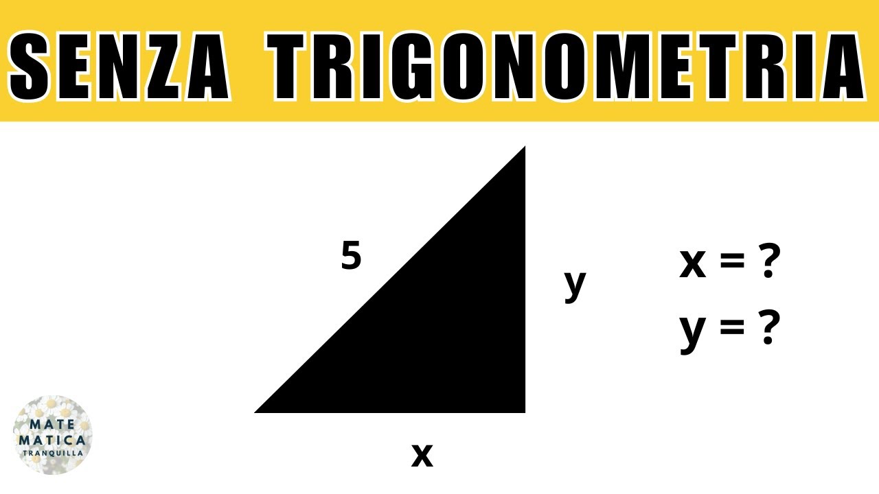 Calcolare i cateti di un triangolo senza trigonometria (e trovare il valore esatto del seno di 18)