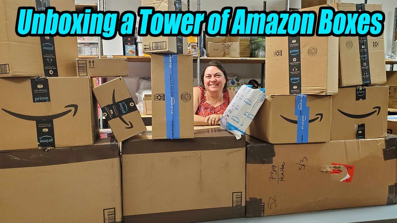 Unboxing a tower of amazon Boxes and Show you each item - Check it out!