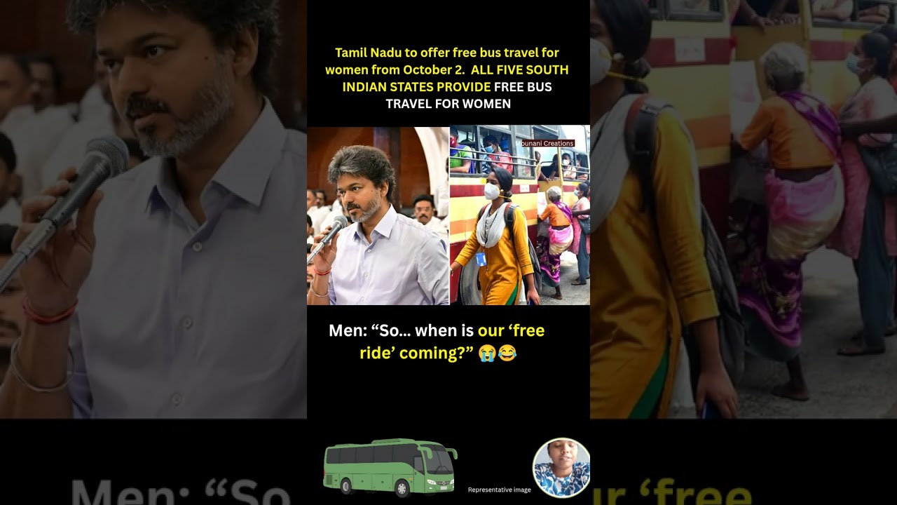Tamil Nadu to offer free bus travel for women from October 2.