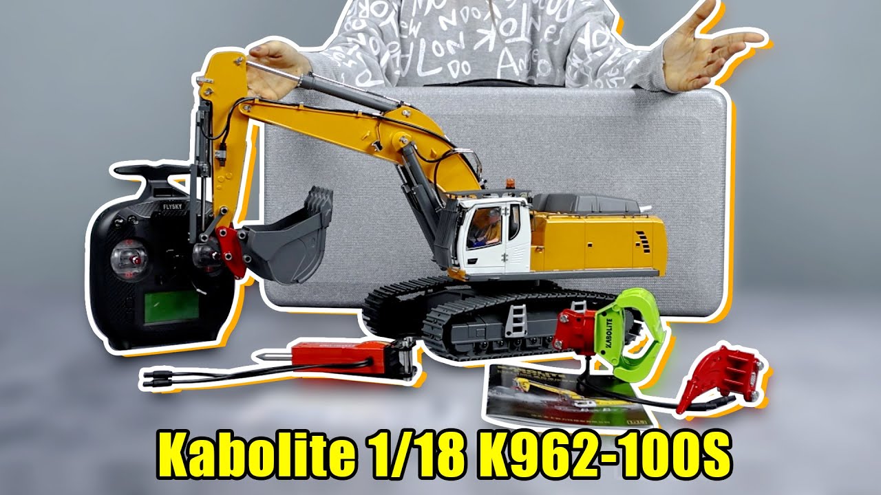 Этот гидравлический экскаватор 1/18 просто СУПЕР! Новый Kabolite K962-100S. Полный обзор K970.