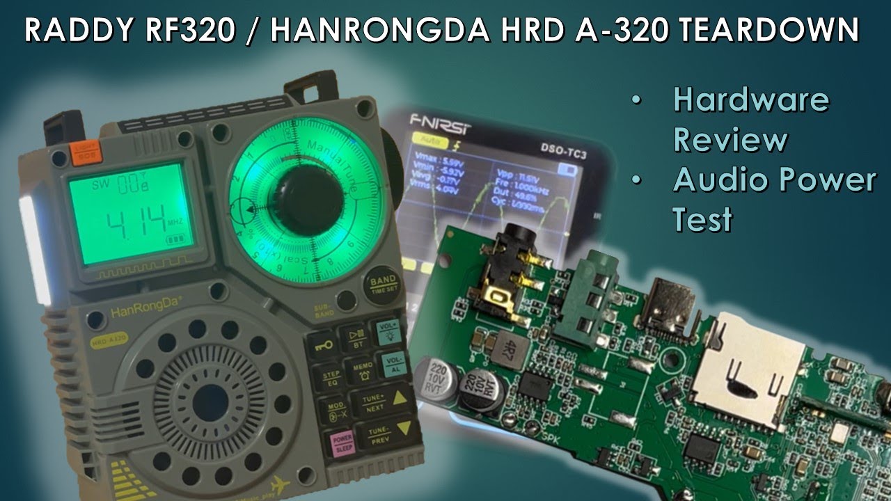 EB003 - Raddy RF320 / HanRongDa HRD-A320 Teardown and Hardware Review