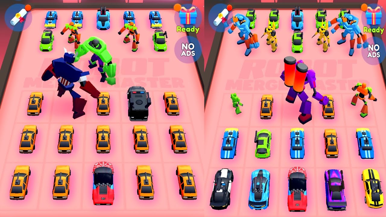 Unlocking Max Level Robot  Merge Car Battle _ Mech Monster vs Car Robot Battle, Merge Master 💪 2