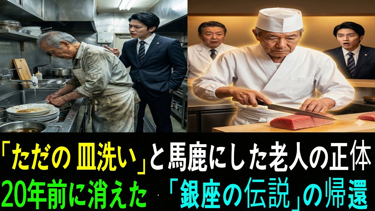 クビにした老人が実は伝説の三ツ星職人！？銀座が震えた衝撃の結末