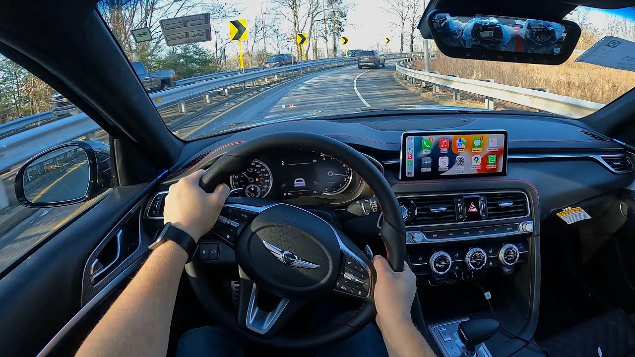 2022 Genesis G70 RWD POV Test Drive - More Fun Than The AWD