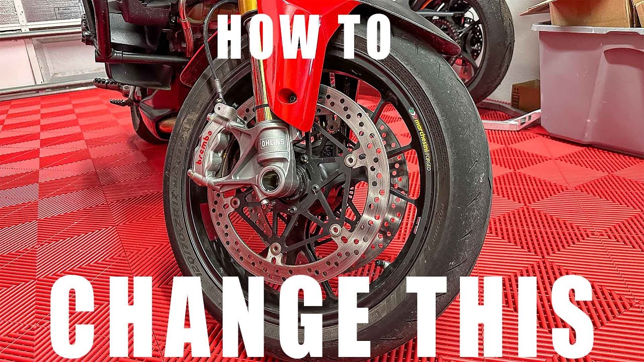 How To Remove and Replace the Front Wheel of a Ducati Multistrada Pikes Peak