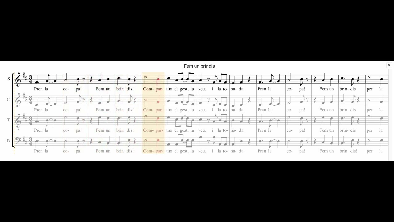 (S) Fem un brindis - Coral el Calderí - Sopranos