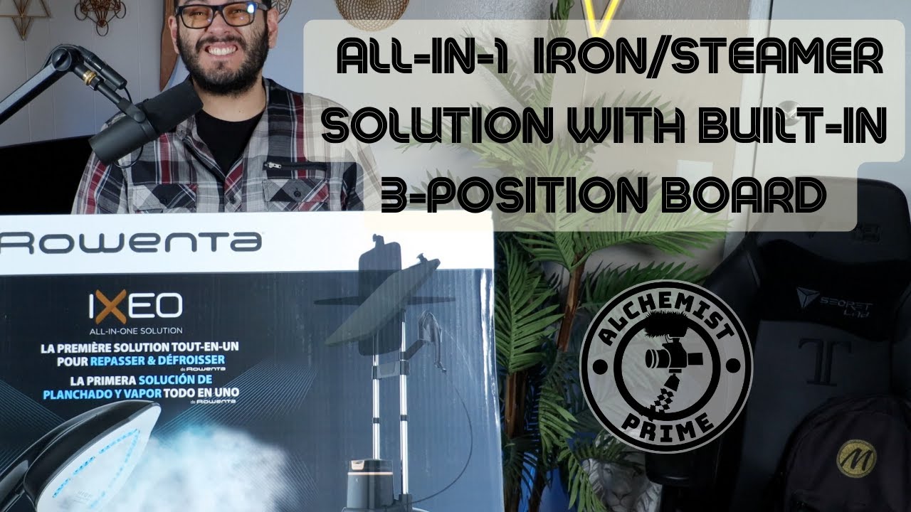 The Rowenta IXEO All-in-1 Iron and Steamer Solution with Built-in 3-Position Board (Unboxing)