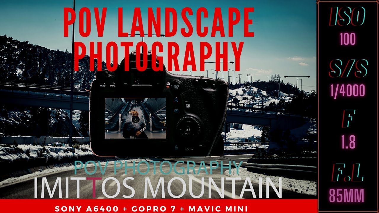 Relaxing Ambient POV Landscape Photography In SNOW - Athens - Greece + 4k uhd aerial drone film