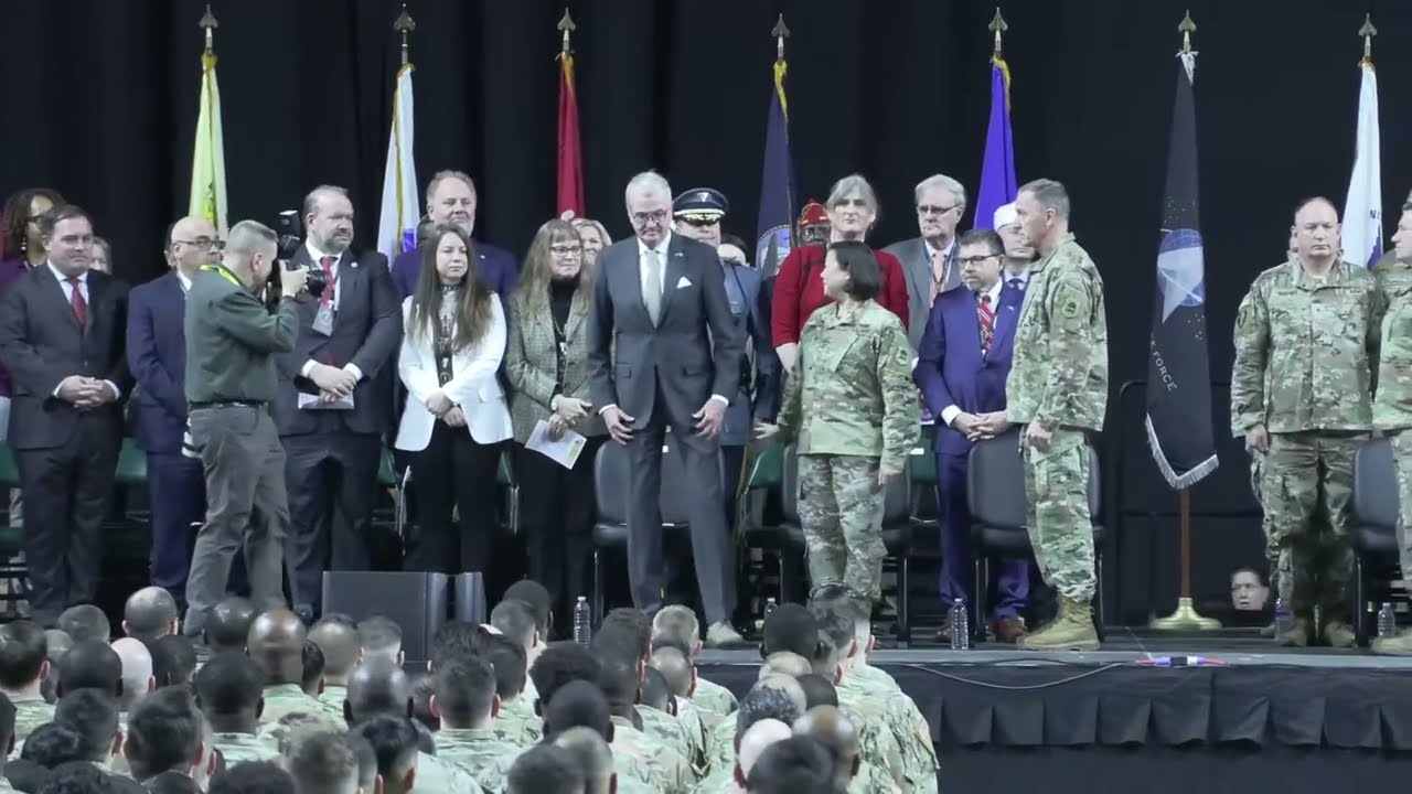 Governor Murphy Delivers Remarks at DMAVA Deployment and Farewell Ceremony.