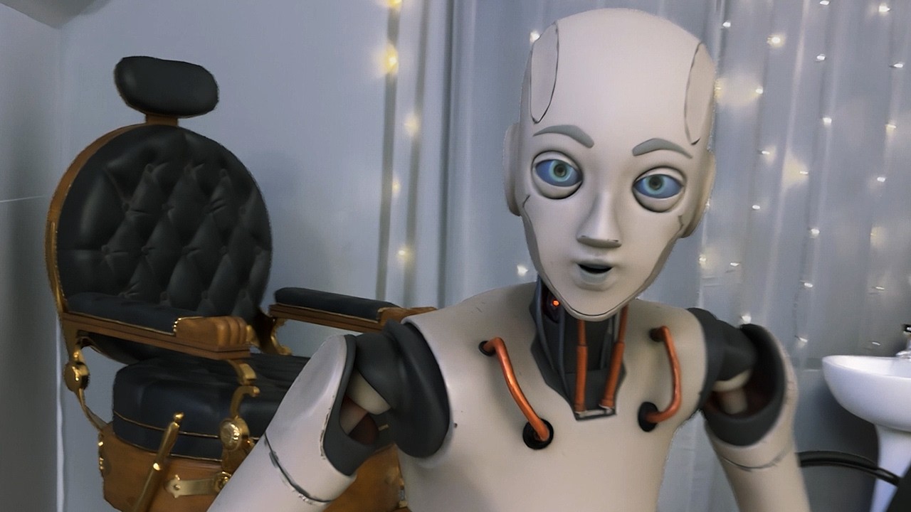 Рендер реалистичной анимации робота с использованием Simulon и Blender (ТЕСТ) | iPhone 14 Pro