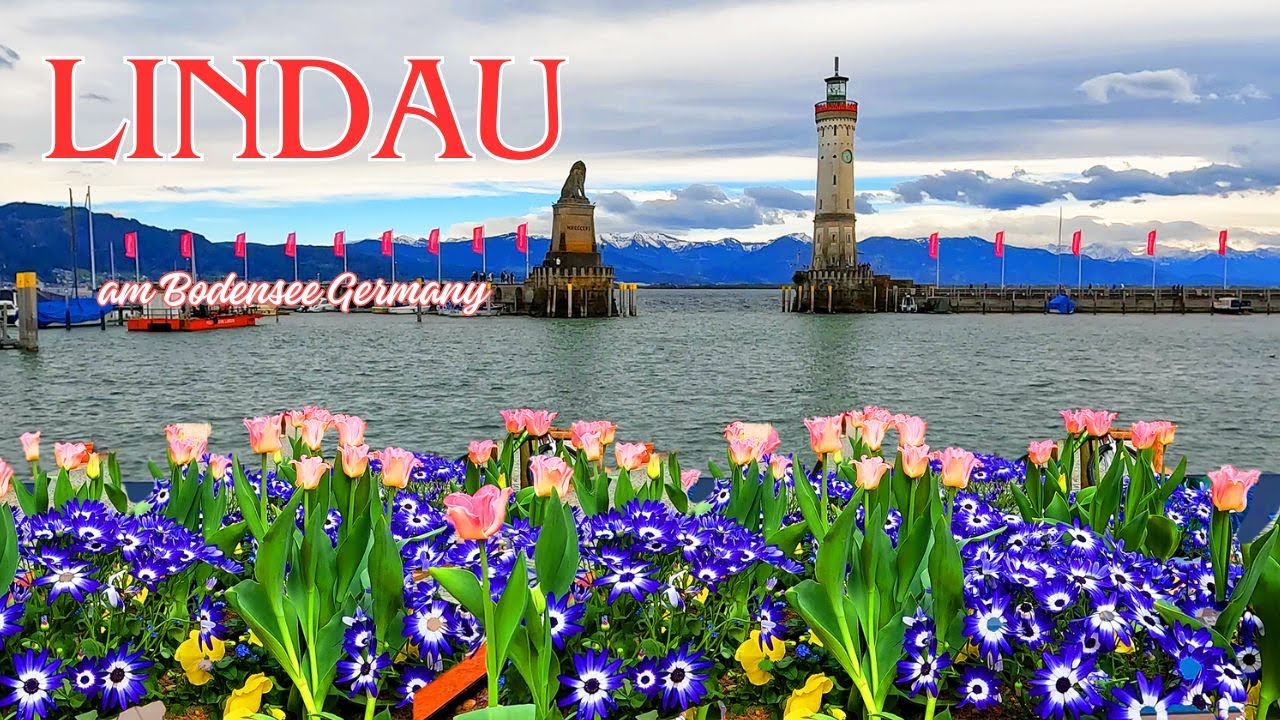 Линдау, Германия🇩🇪у/Прекрасный старый город на берегу Боденского озера/Прогулка по городу в формате