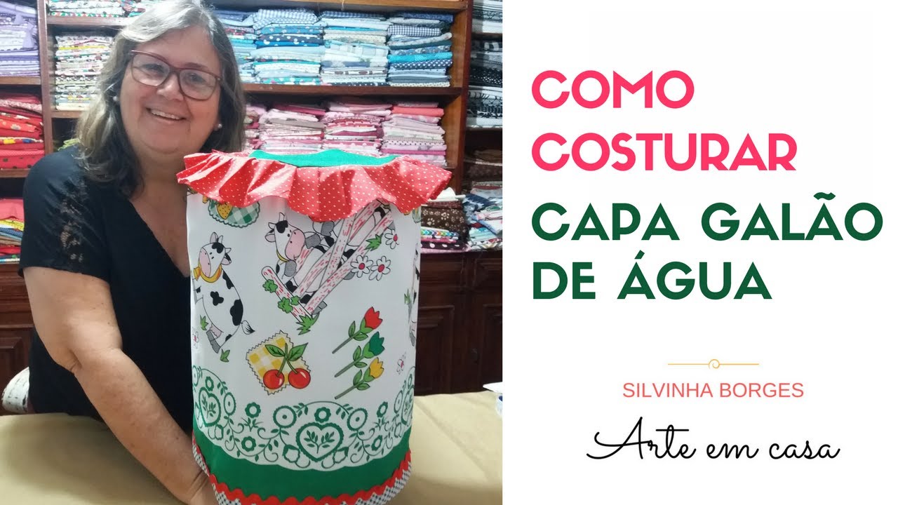 Como Costurar uma Capa de Galão de Água para Enfeitar a Cozinha