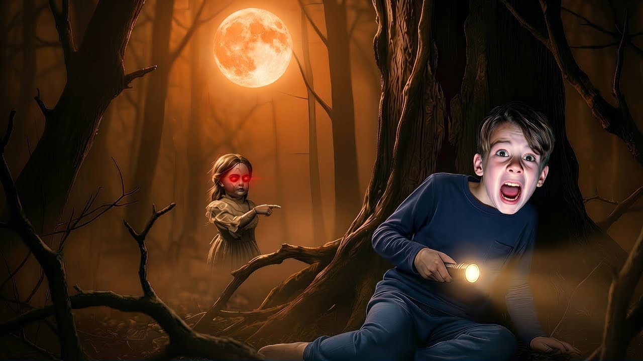 Wenn die 😱HORRORPUPPE um 3 UHR Nachts im Wald wartet !🧟Kleiner JUNGE in ANGST