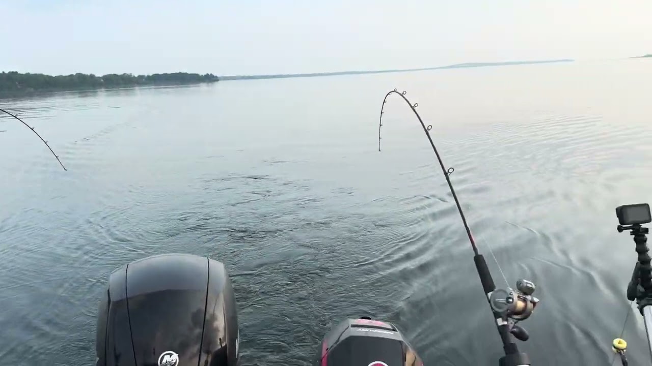 Minn Kota Saltwater Riptide Instinct test for Salmon trolling on 22 ft Starcraft Islander hardtop.