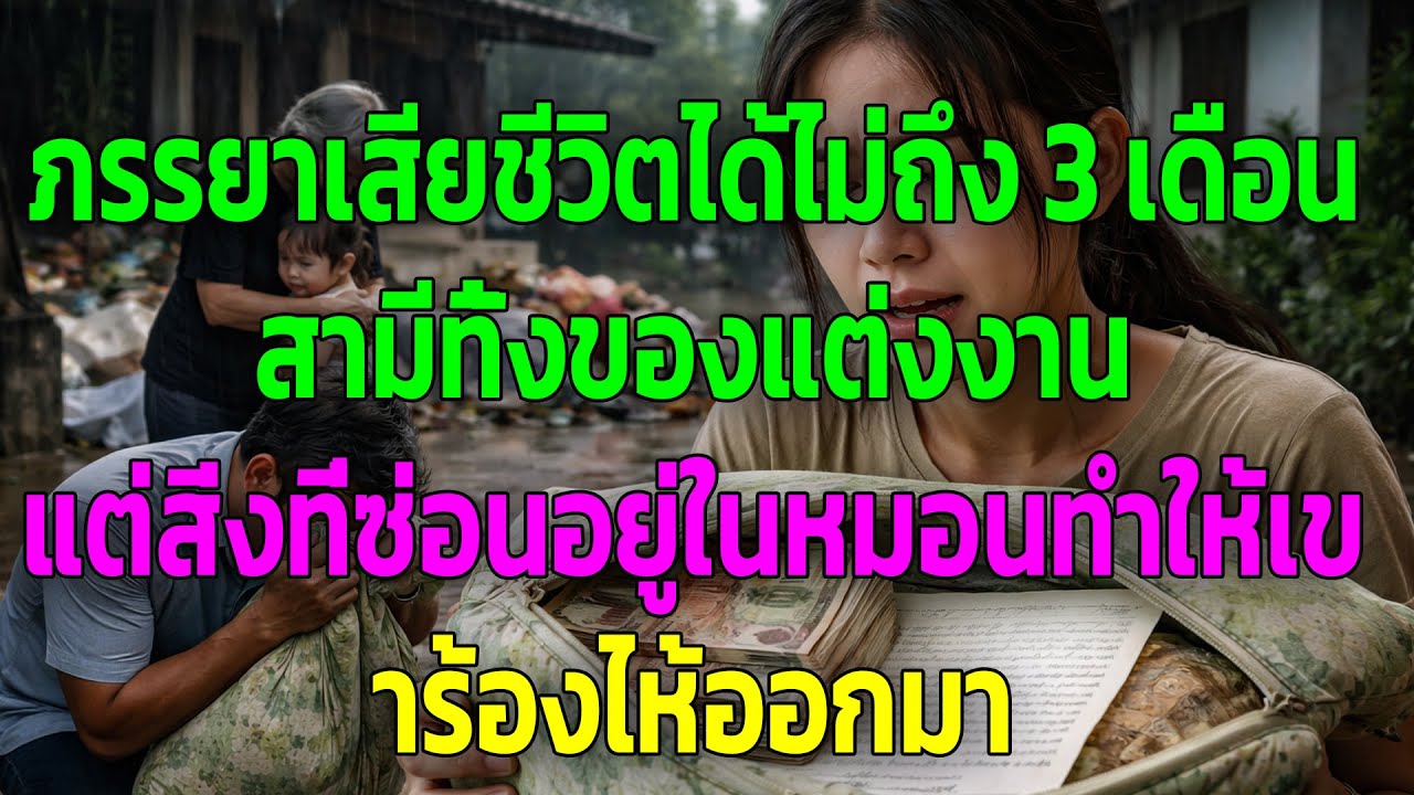 ภรรยาเสียชีวิตได้ไม่ถึง 3 เดือน สามีทิ้งของแต่งงาน แต่สิ่งที่ซ่อนอยู่ในหมอนทำให้เขาร้องไห้ออกมา