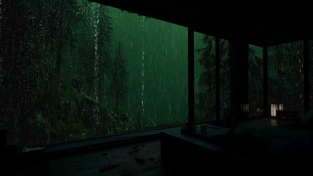 Rain Sounds in a Tranquil Garden (No Ads) 🌧 | For Deep Sleep & Relaxation