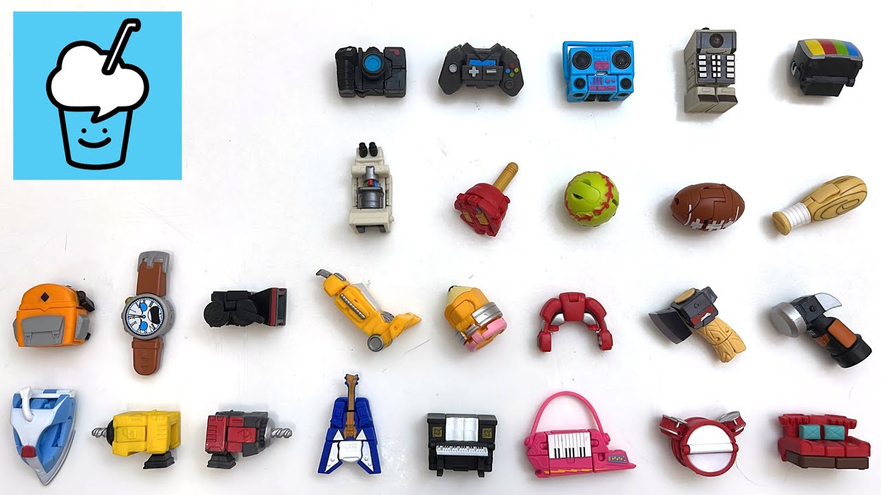 Transformers BotBots collection camera watch bag radio ball mobile phone pencil piano