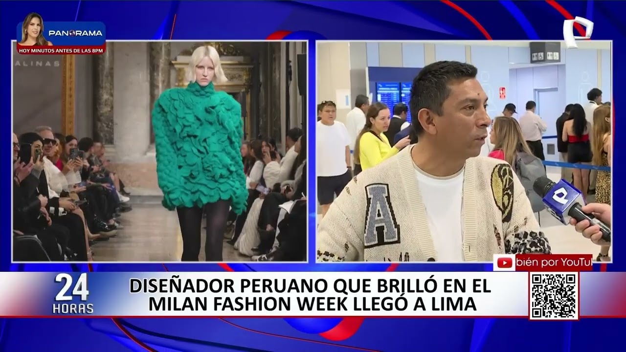 Diseñador peruano que brilló en el Milan Fashion Week llegó a Lima