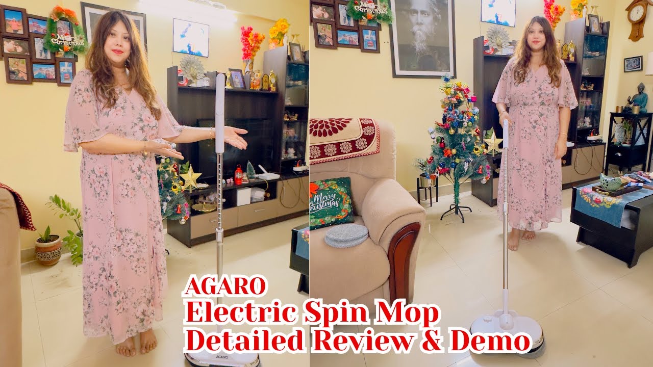 পিঠের ব্যথা আর হবে না! 😍 Agaro Electric Spin Mop Review | Rechargeable Mop with Water Tank