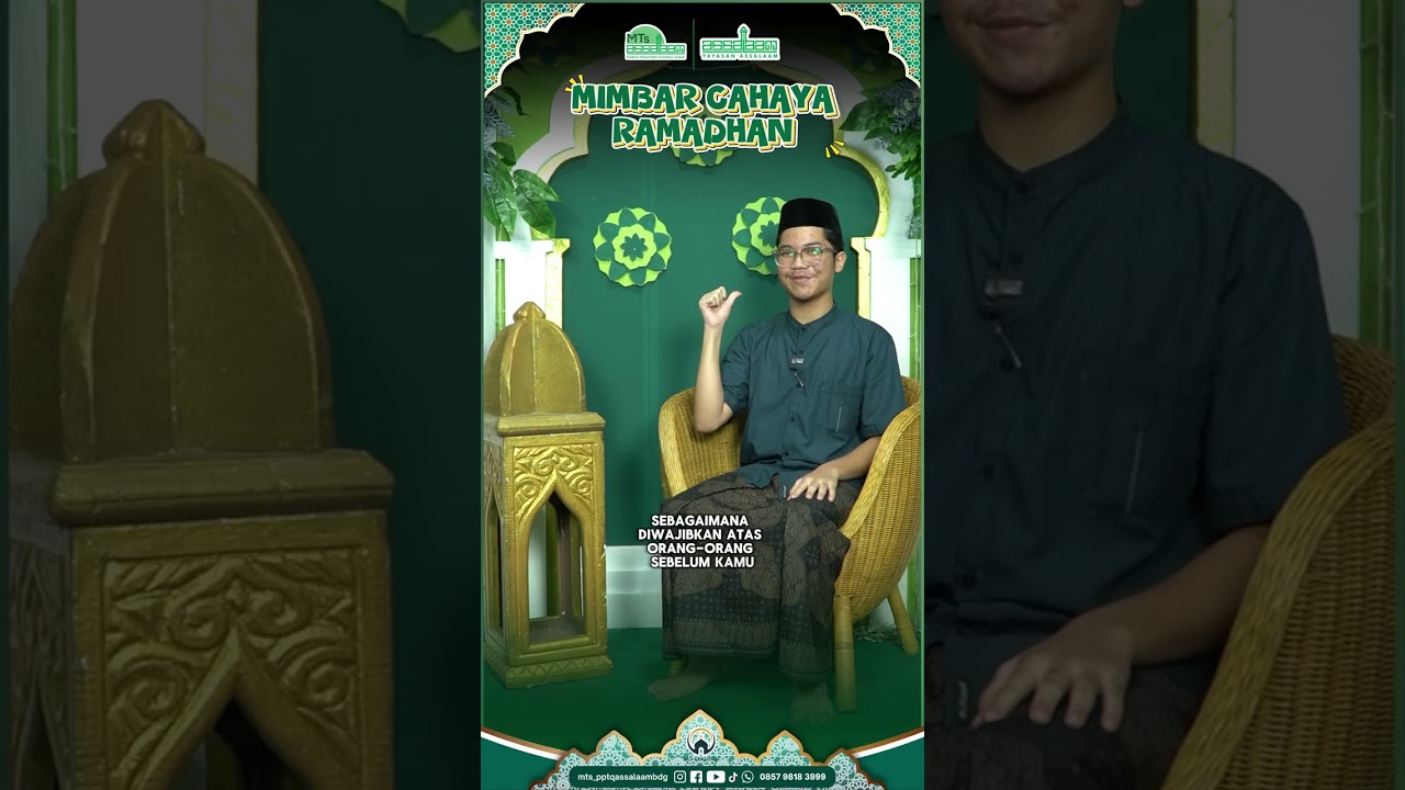 Ramadhan dan Detoksifikasi Jiwa - MIMBAR CAHAYA RAMADHAN - Evan Muhammad Hafizh 9A #shorts
