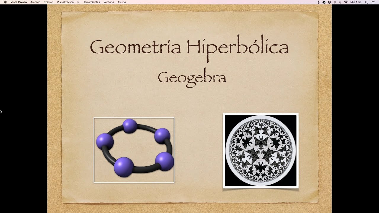 Geometría Hiperbólica con Geogebra
