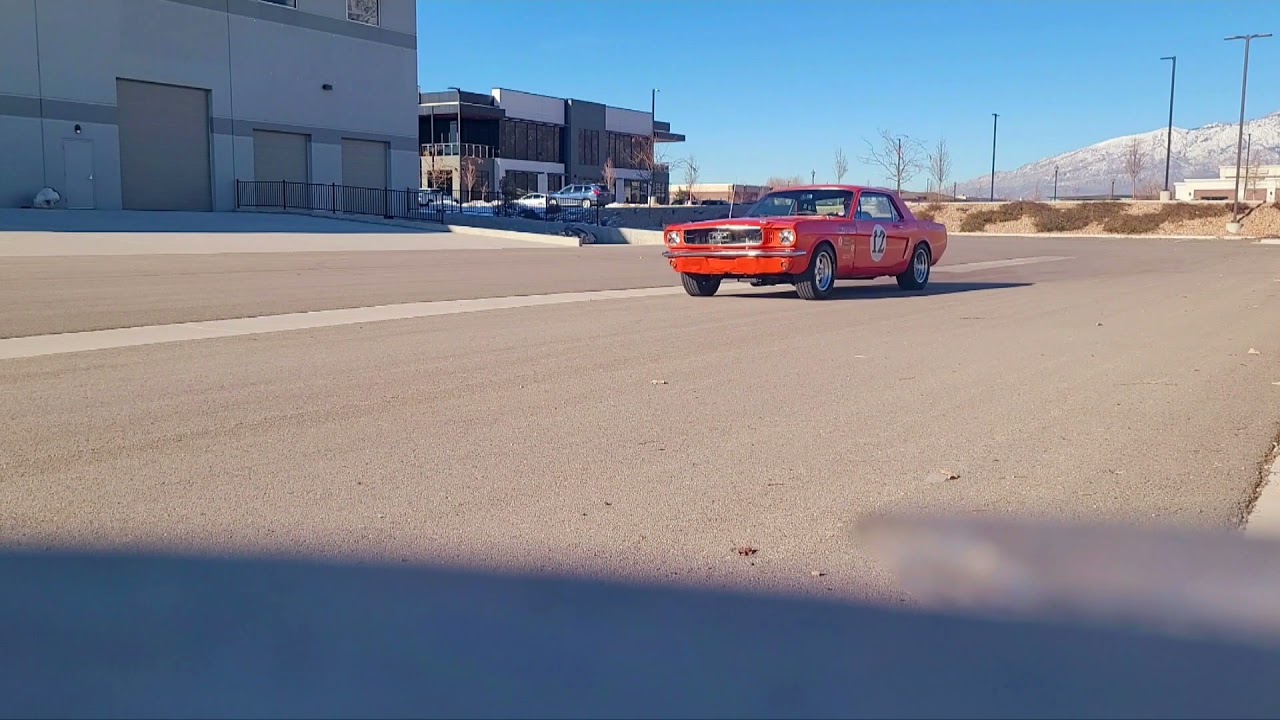 1965 Mustang,  331 stroker wheel hop in 2nd