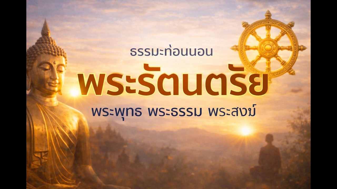 ธรรมะก่อนนอน พระรัตนตรัย พระพุทธ พระธรรม พระสงฆ์