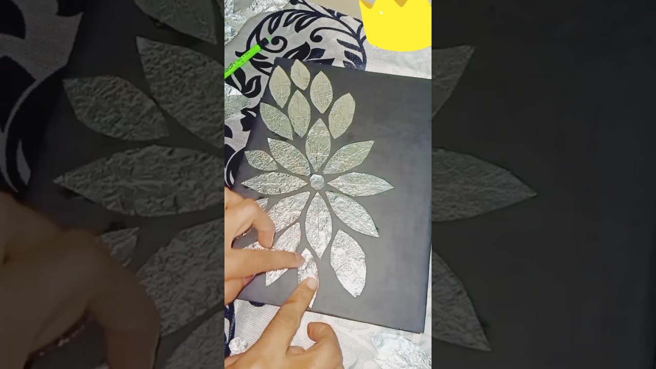 DIY😱 Waste Aluminium Foil Craft/Home Decor Idea🔥#viral #easy #diy #satisfying #craft #homedecor