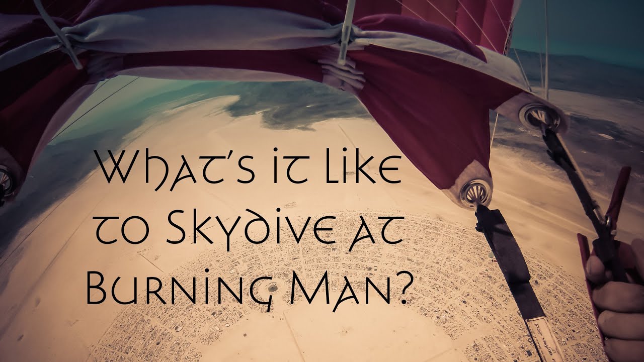 What's it like to Skydive at Burning Man 2013?