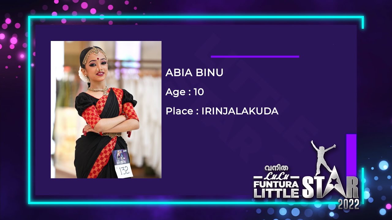 Vanitha LuLu Funtura Little Star 2022 | Abia Binu | Chest No: 132