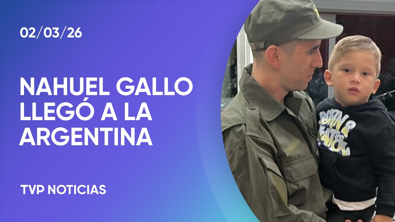 Nahuel Gallo llegó a la Argentina tras 448 días de detención en Venezuela