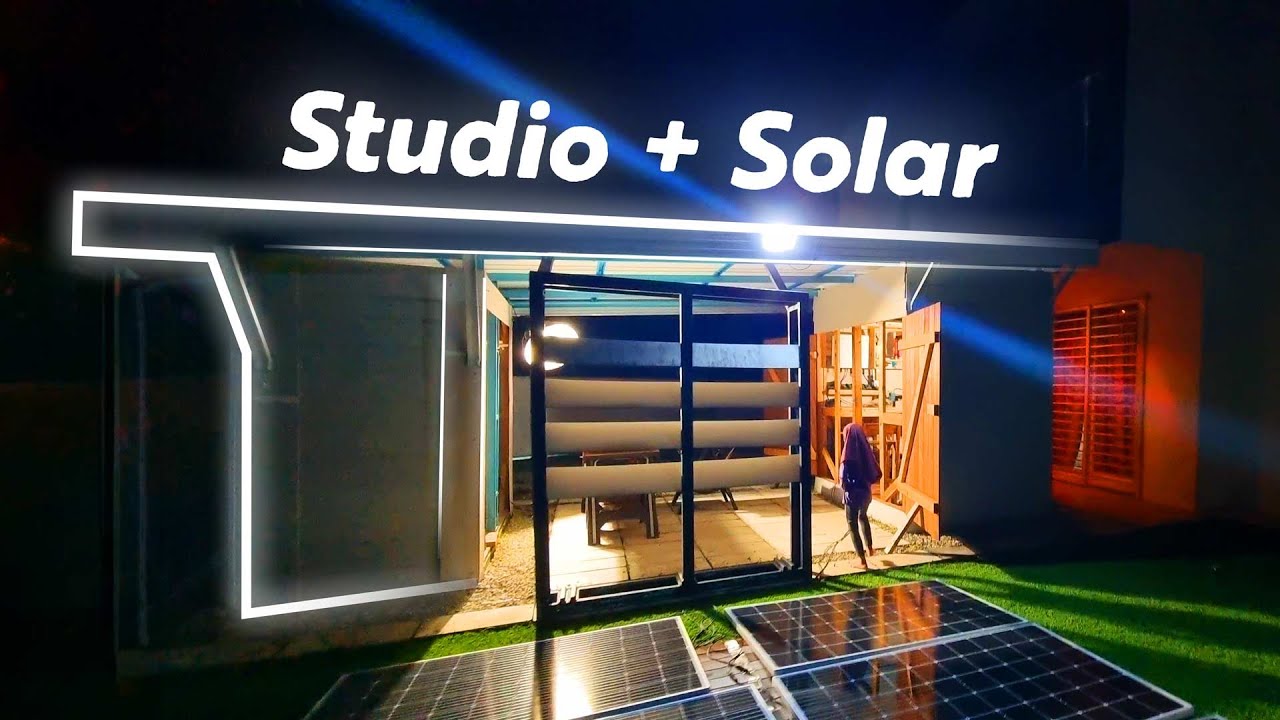 Studio Youtuber tak bayar bil elektrik, pakai solar je