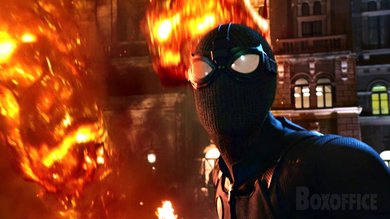 Spider-Man noir et Mystério contre le Monstre de feu | Spider-Man: Far from Home | Extrait VF