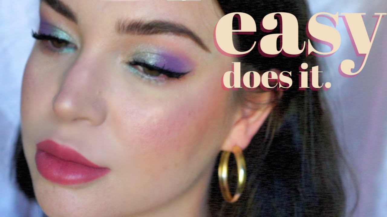 Colorful easy makeup 💫