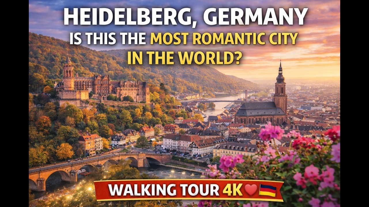 Heidelberg, Germany &mdash; Is This the Most Romantic City in the World? Walking Tour 4K