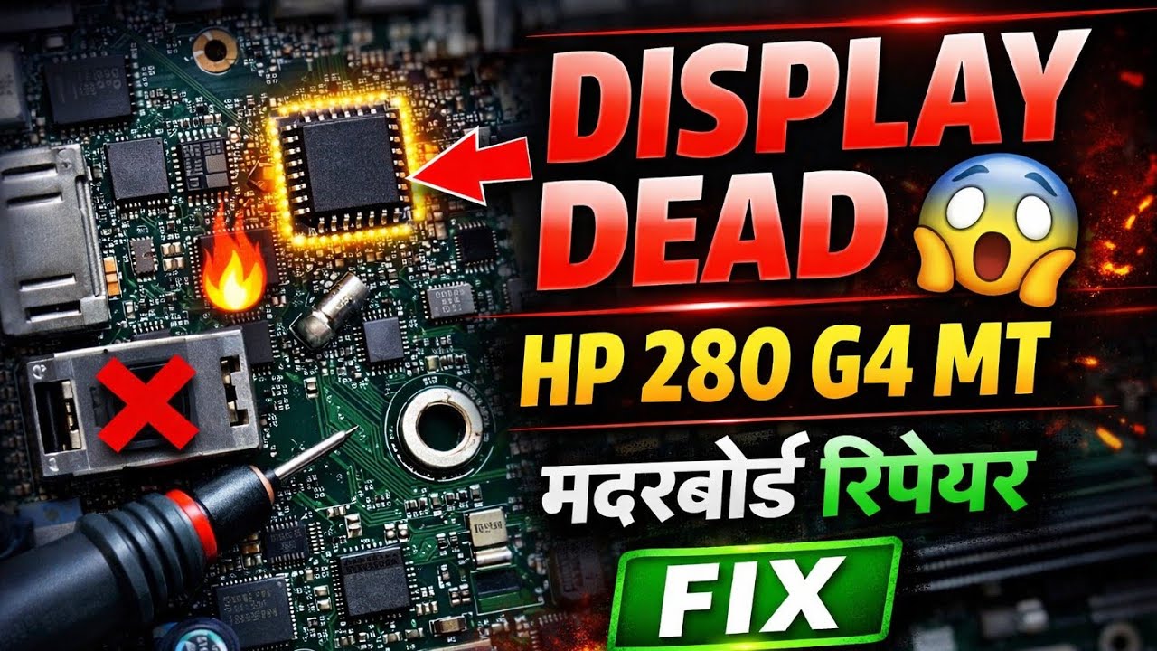 HP 280 G4 MT Power On No Display | Full Diagnostic & Repair