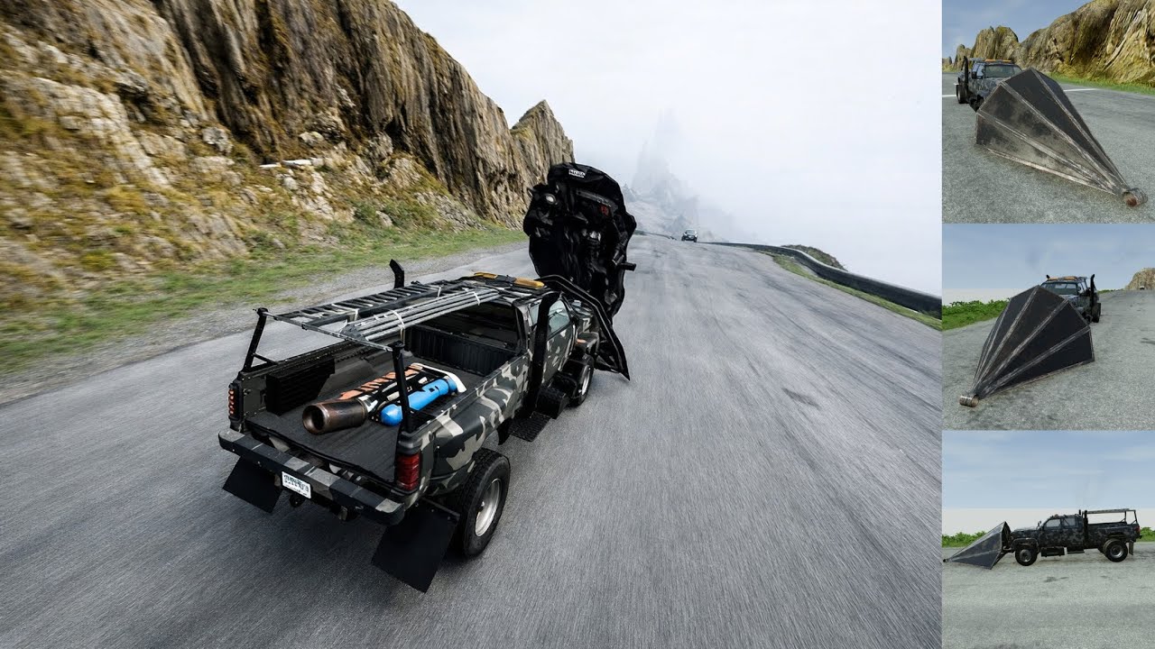 Full Throttle Action | Insane Long Downhill Crashes & Speed Test | BeamNG.drive #3