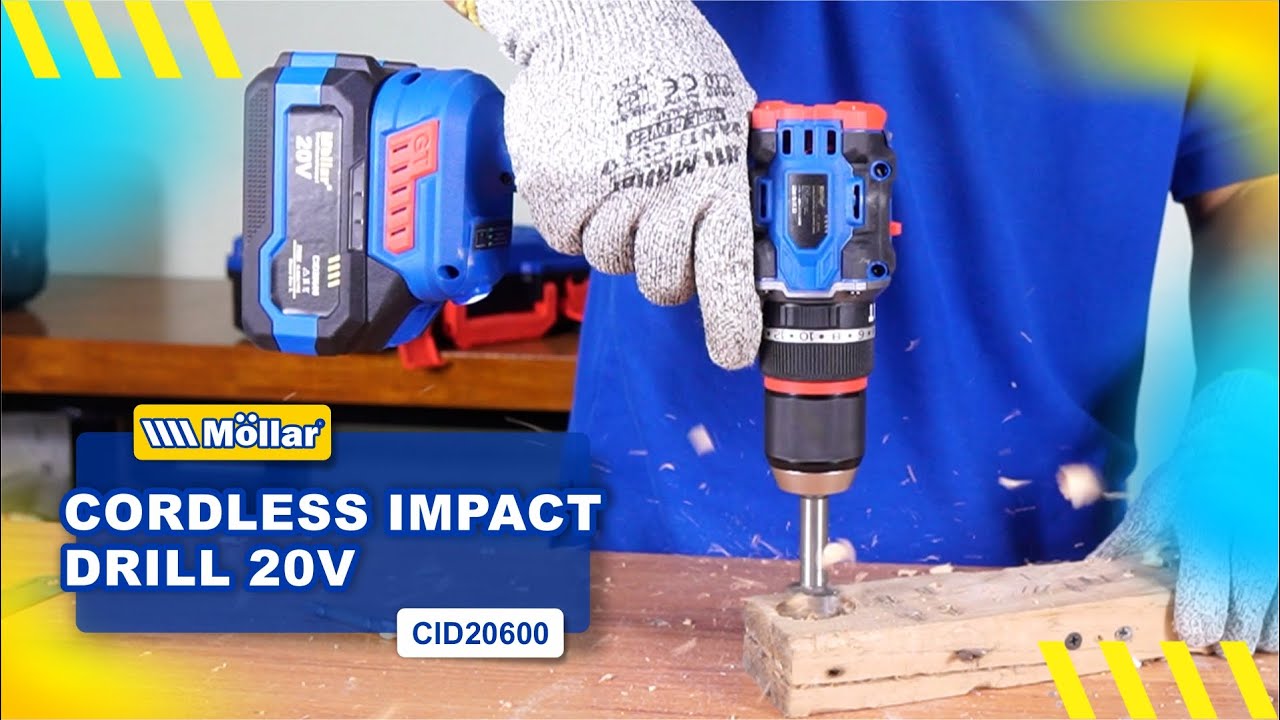 Review & Test MOLLAR MLR-CID20600 Cordless Impact Drill Baterai 20V Mesin Bor Beton 13mm (Ver 2025)