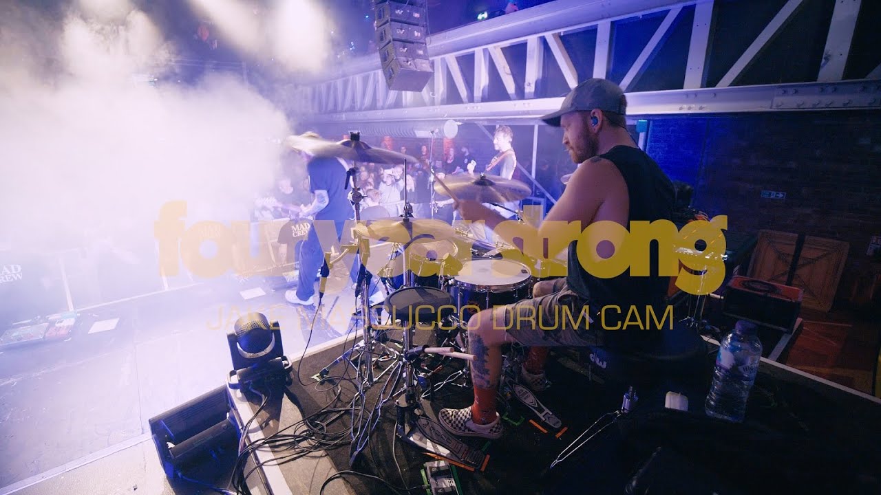 FOUR YEAR STRONG - 4K - JAKE MASSUCCO DRUM CAM - FULL SET - THE GARAGE, GLASGOW - 22.02.25